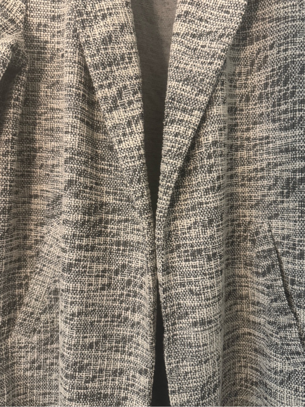 MELLODAY Gray Marled Open-Front Knit Blazer Coat - Picture 4 of 5